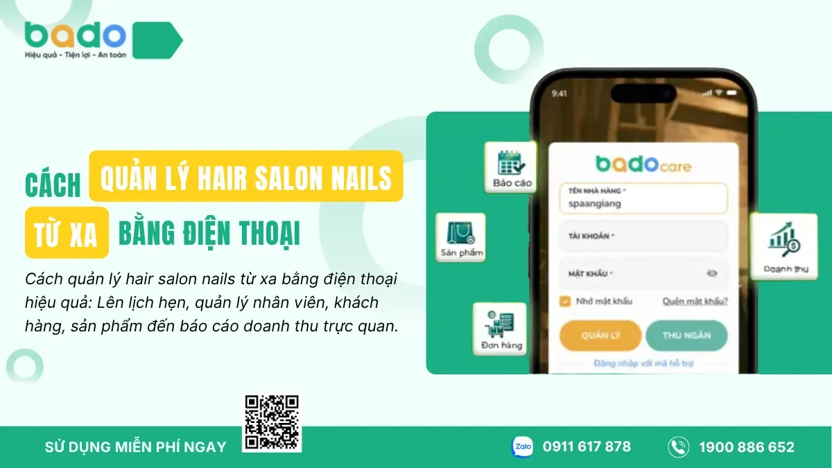 Cách Quản Lý Hair Salon Nails Từ Xa Bằng Điện Thoại